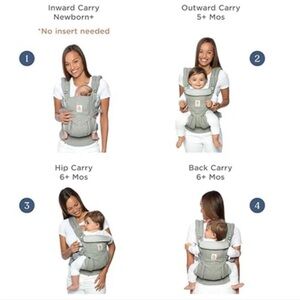 Ergobaby OMNI 360 Classic Gray Carrier LIKE NEW